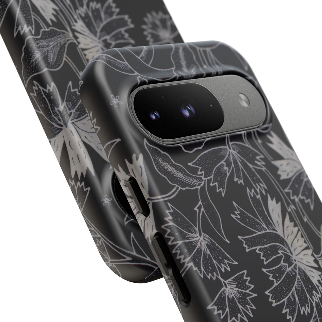 Floral Black Botanical Phone Cover