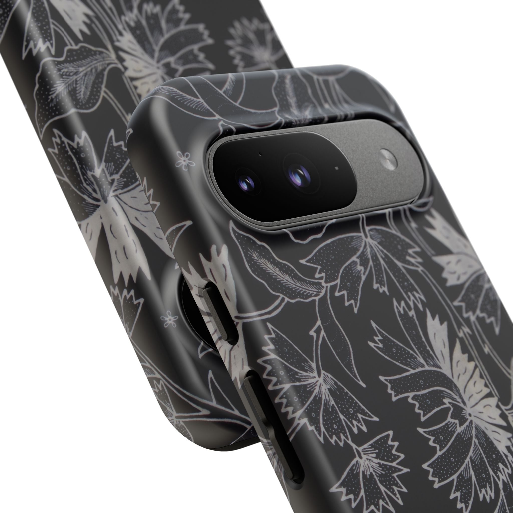 Floral Black Botanical Phone Cover