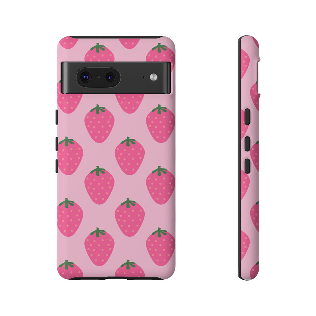 Pink Strawberry Phone Case