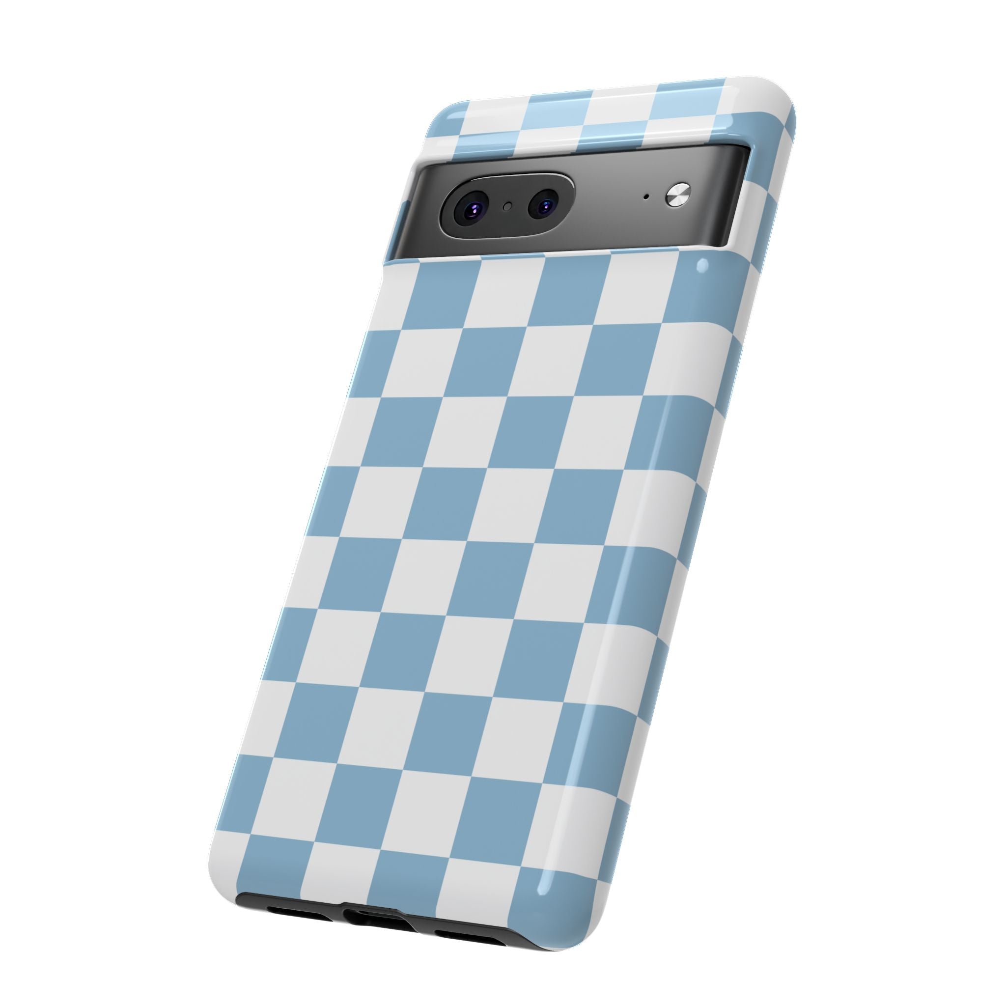 Blue Checkerboard Tough Phone Case