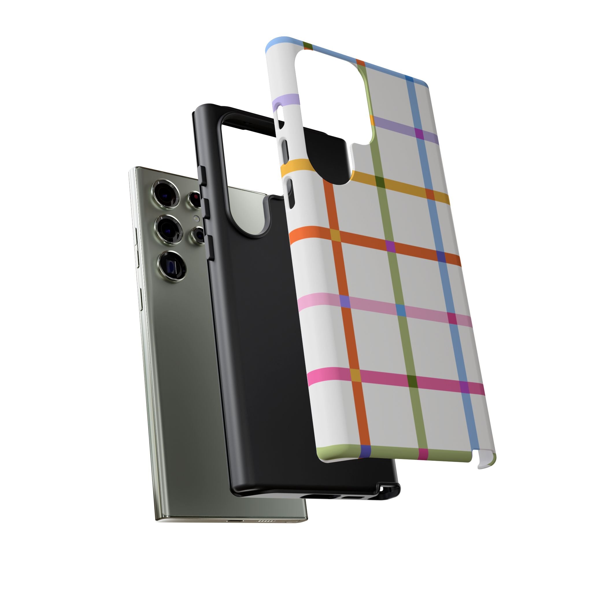 Colorful Plaid Tough Phone Case