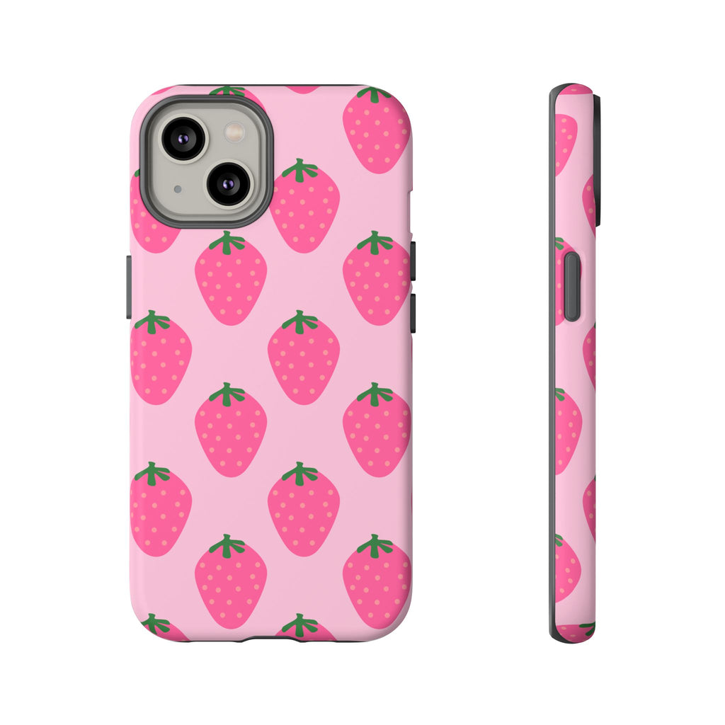 Pink Strawberry Phone Case
