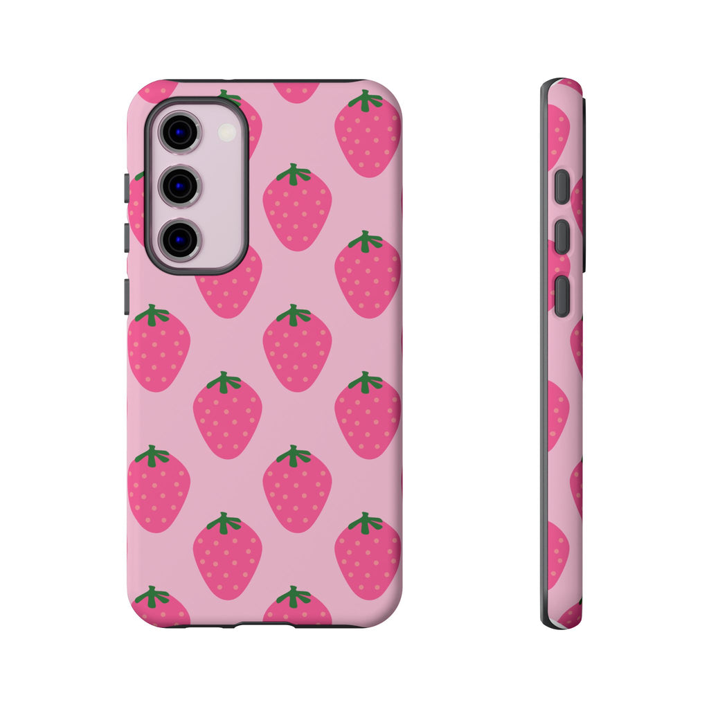 Pink Strawberry Phone Case