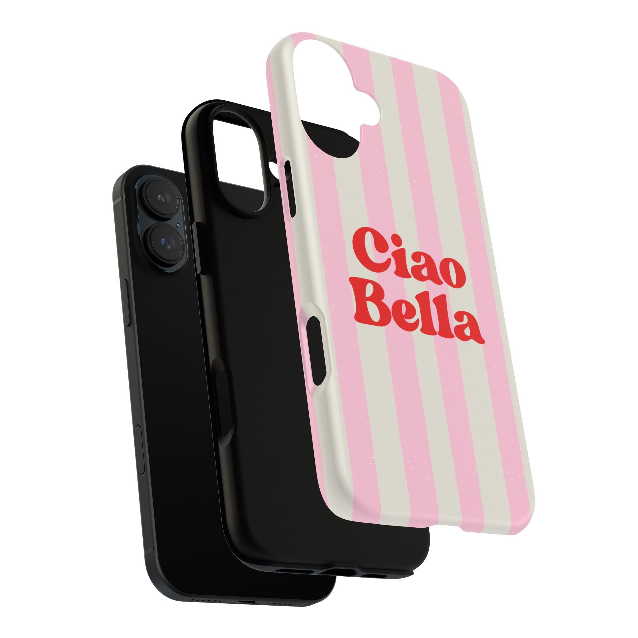 Pink Stripe Ciao Bella Phone Case