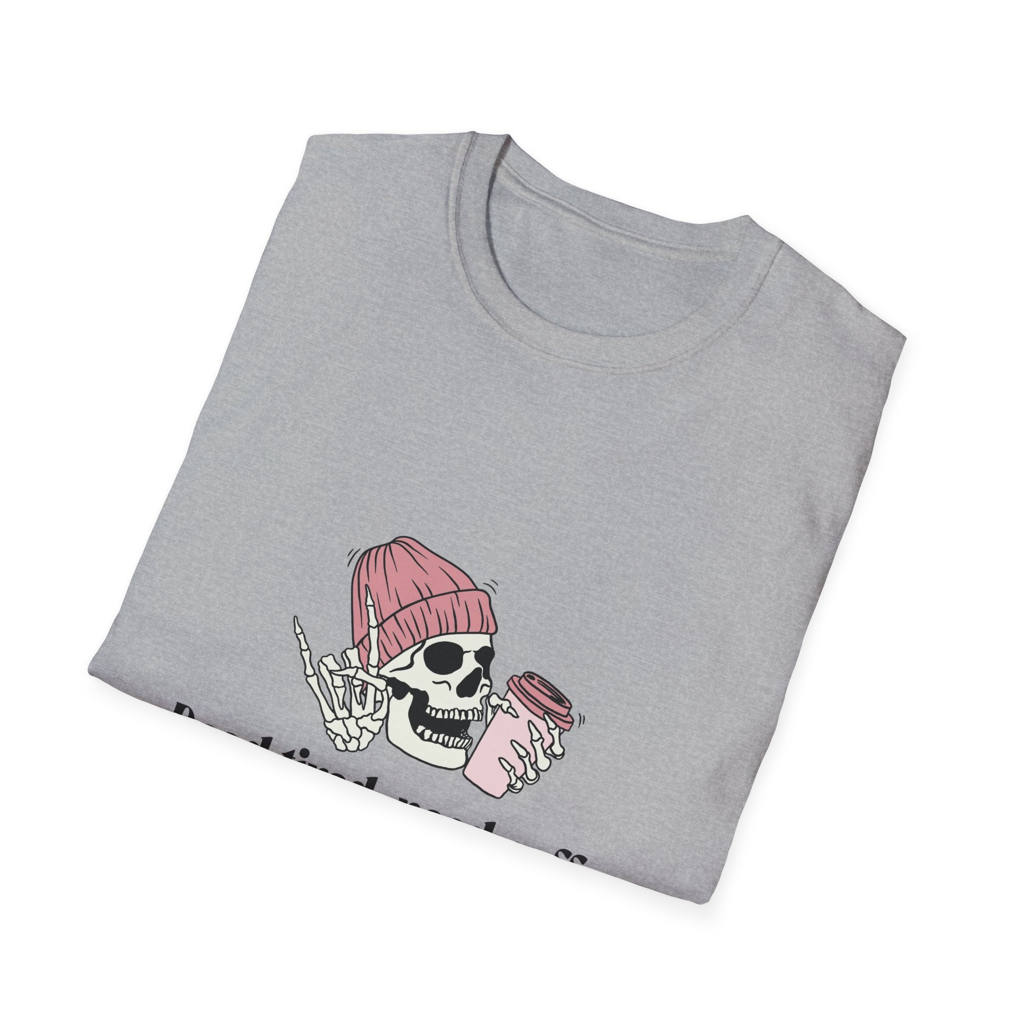 Coffee Lover's Skull T-Shirt, Unisex Graphic Tee