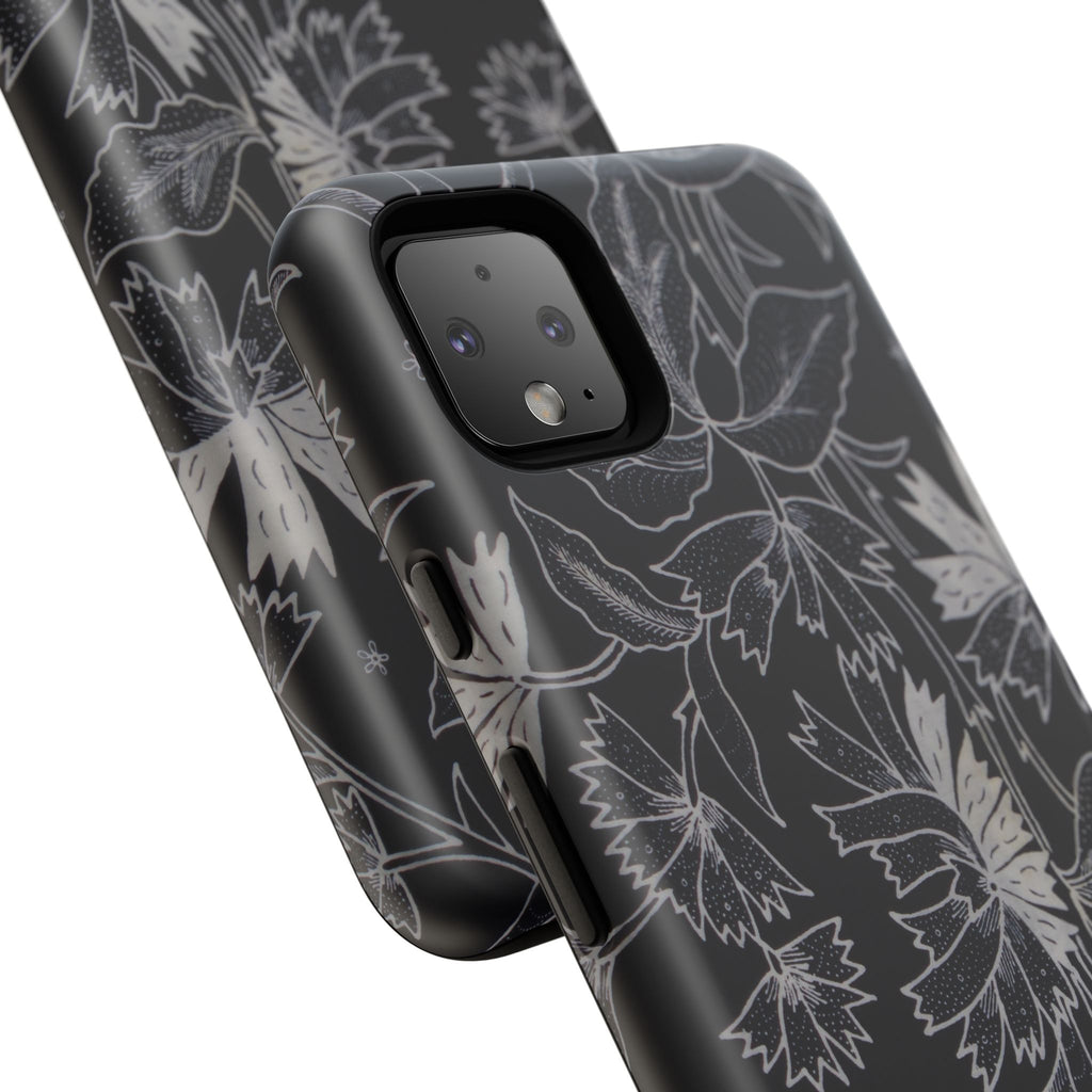 Floral Black Botanical Phone Cover