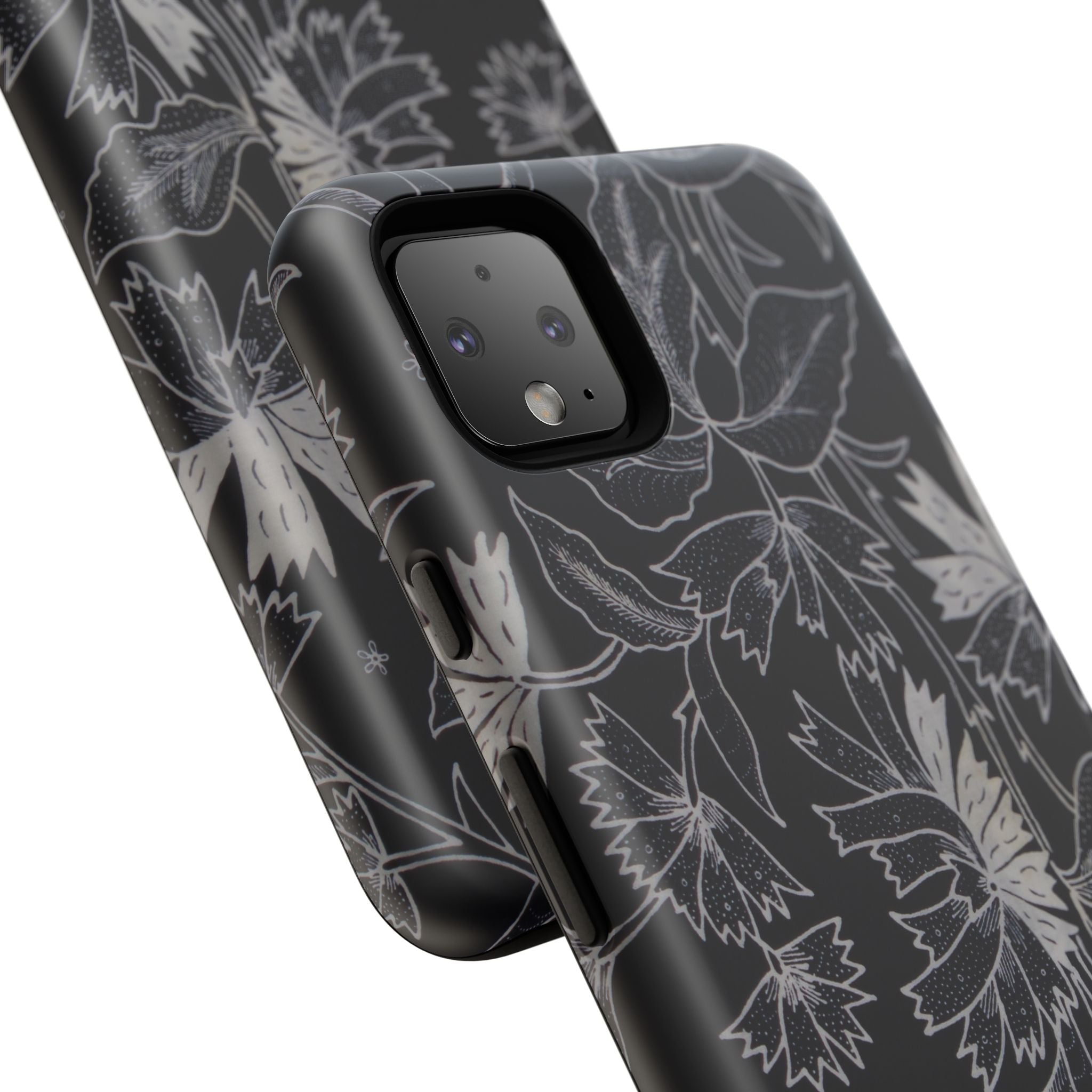 Floral Black Botanical Phone Cover