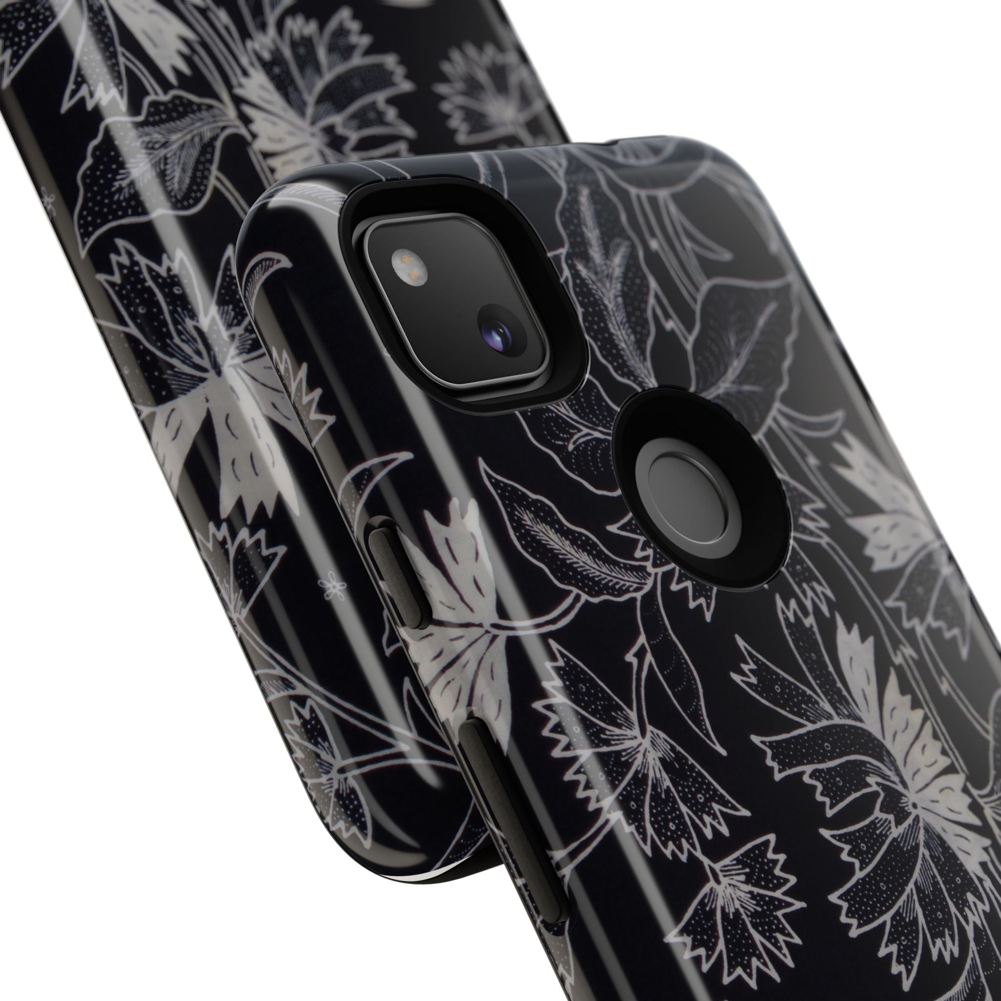 Floral Black Botanical Phone Cover