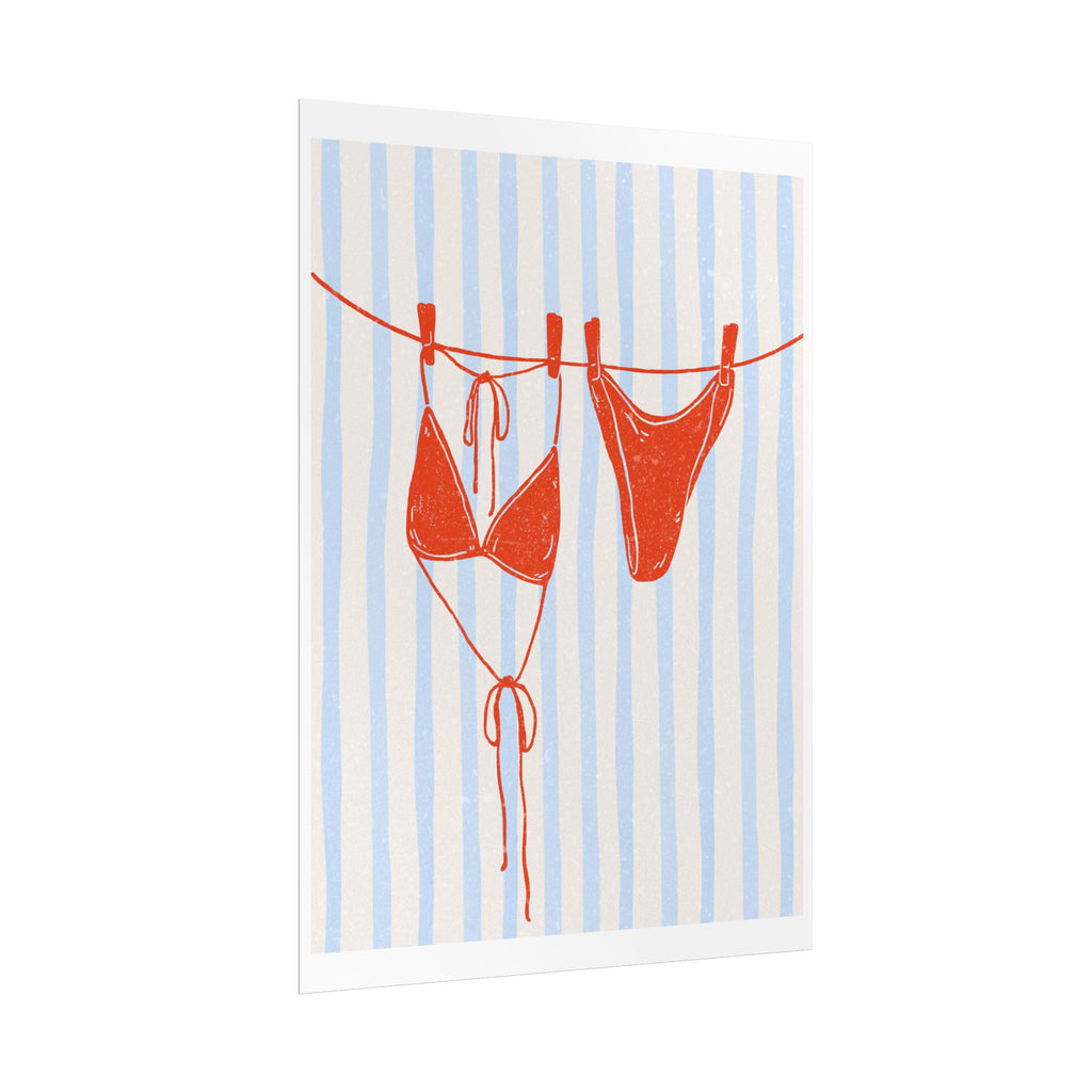 Red Bikini Wall Art  - Rolled Posters