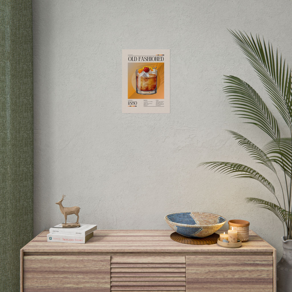 Old Fashioned Cocktail Poster