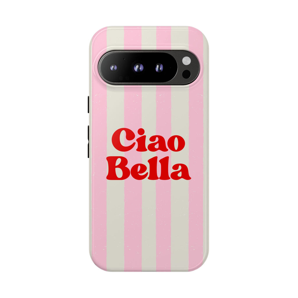 Pink Stripe Ciao Bella Phone Case