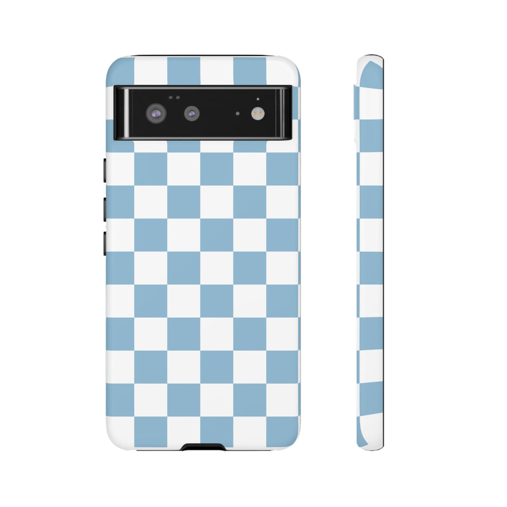 Blue Checkerboard Tough Phone Case