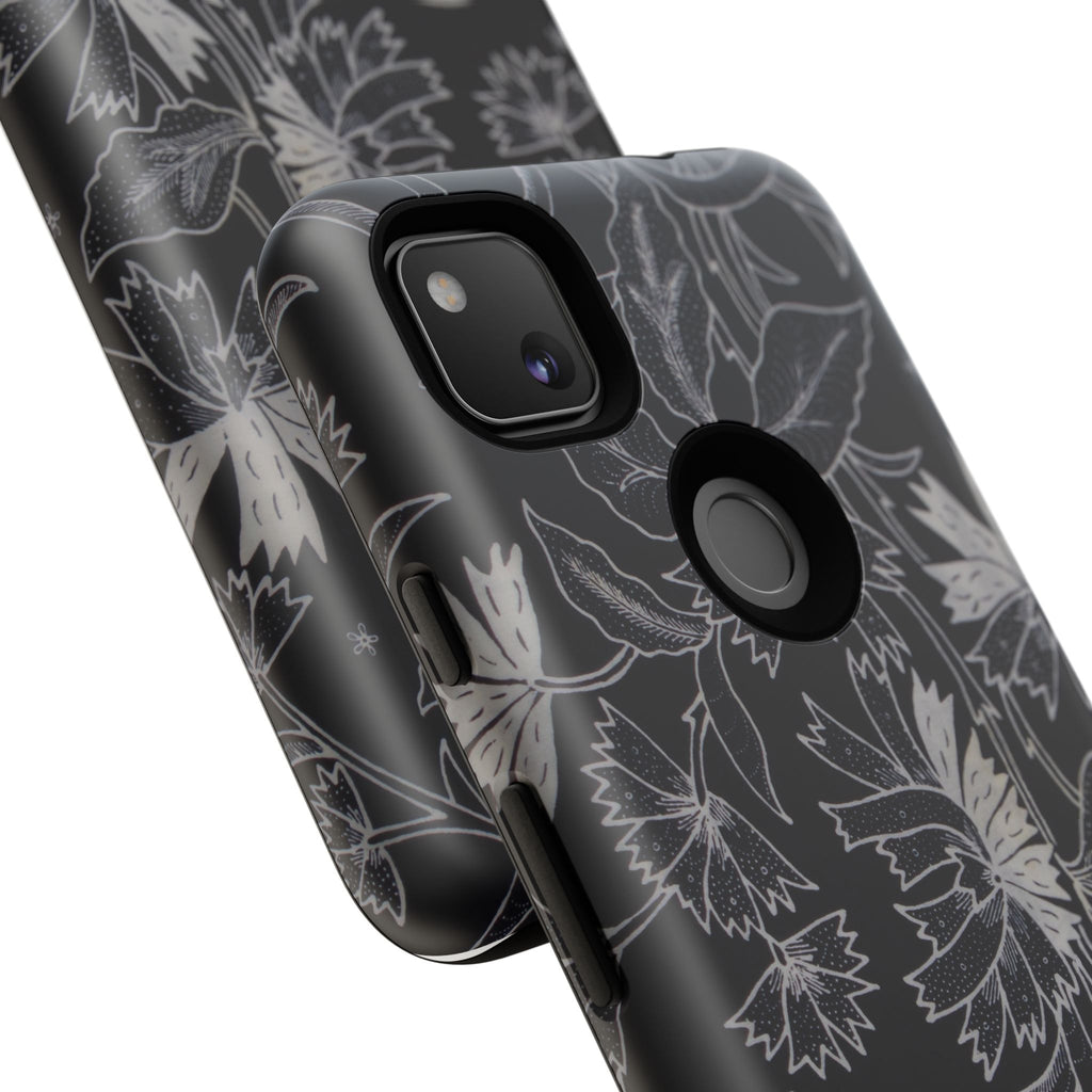 Floral Black Botanical Phone Cover