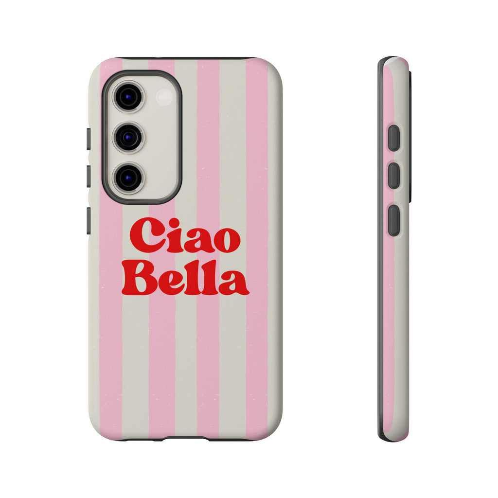 Pink Stripe Ciao Bella Phone Case