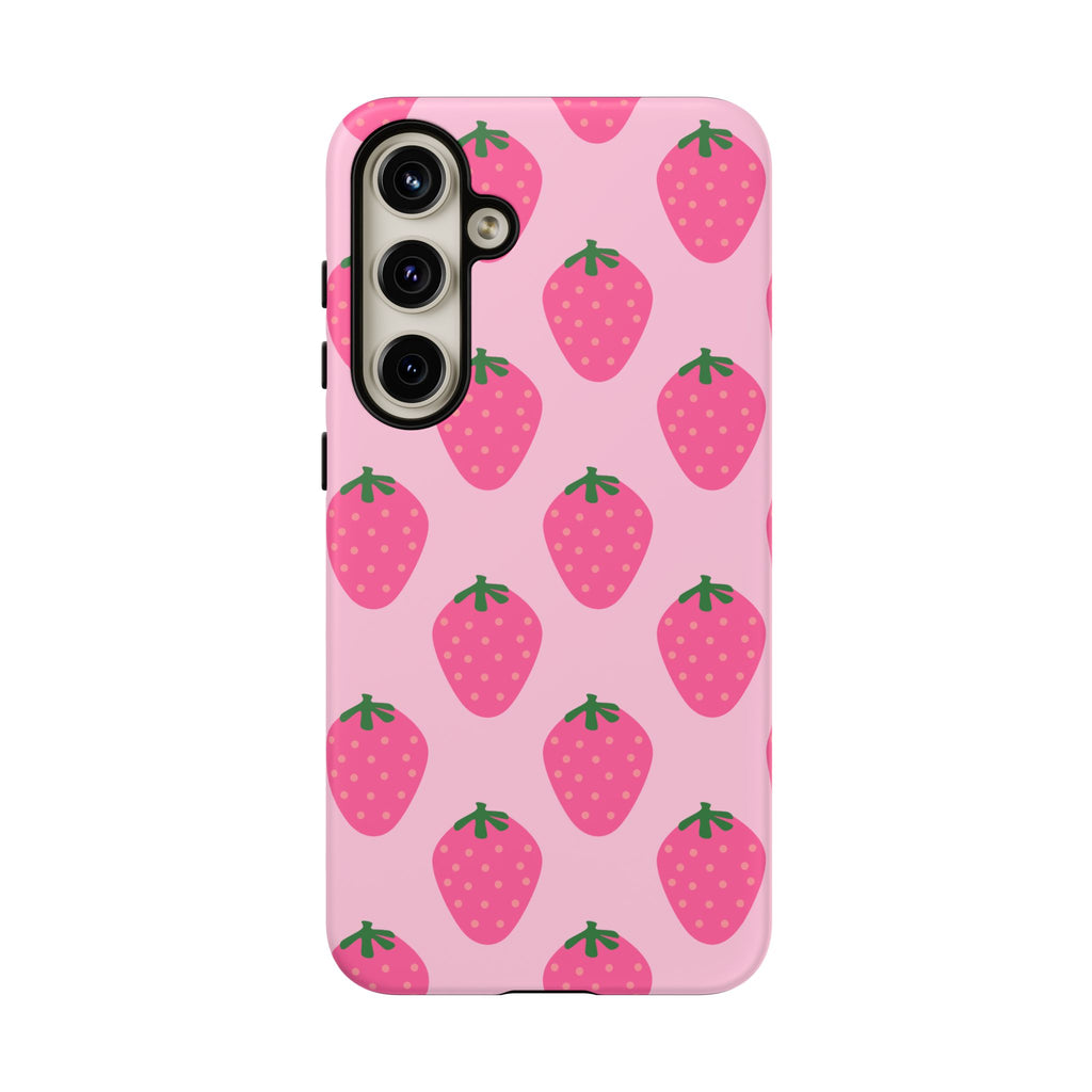Pink Strawberry Phone Case