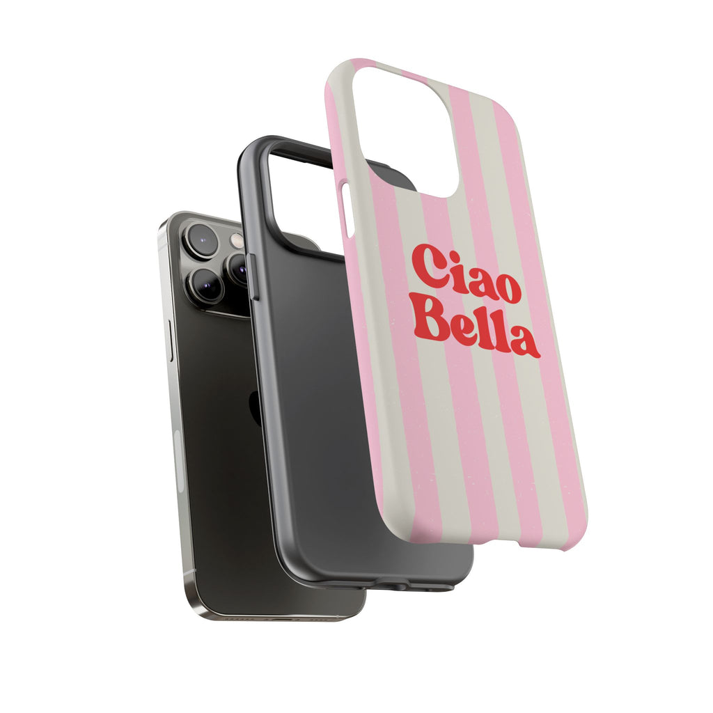 Pink Stripe Ciao Bella Phone Case