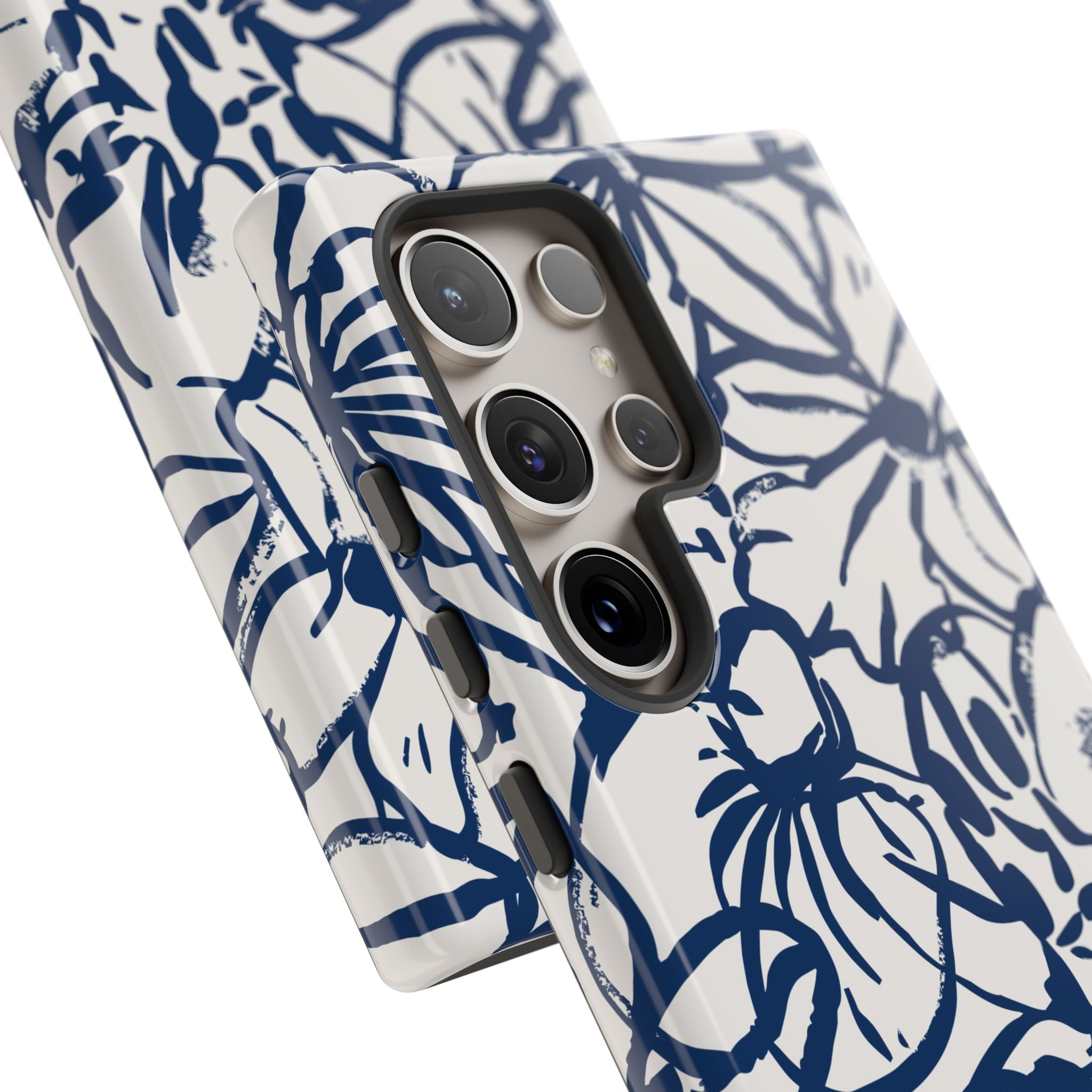 Navy Floral Phone Case
