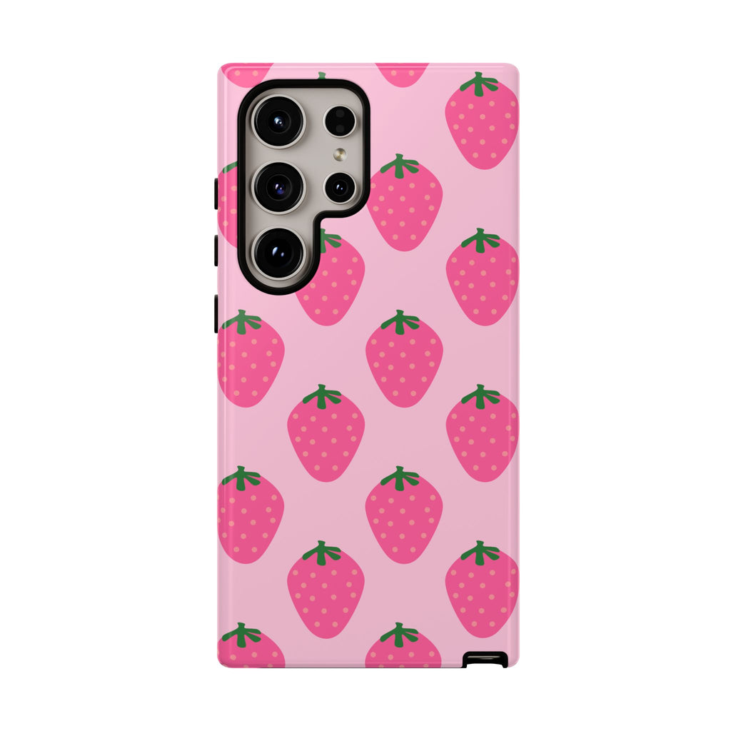 Pink Strawberry Phone Case