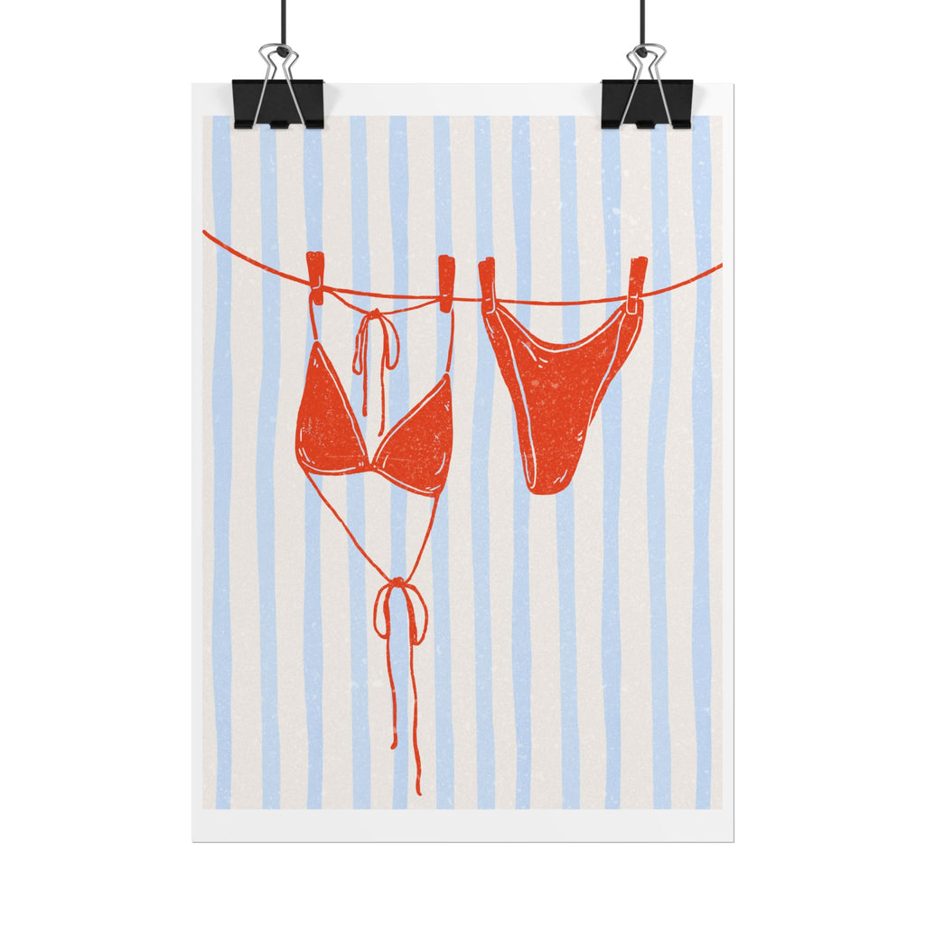 Red Bikini Wall Art  - Rolled Posters