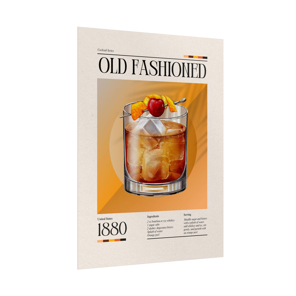Old Fashioned Cocktail Poster