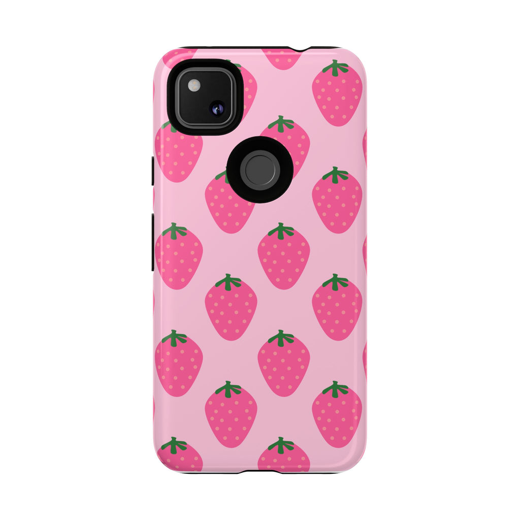Pink Strawberry Phone Case