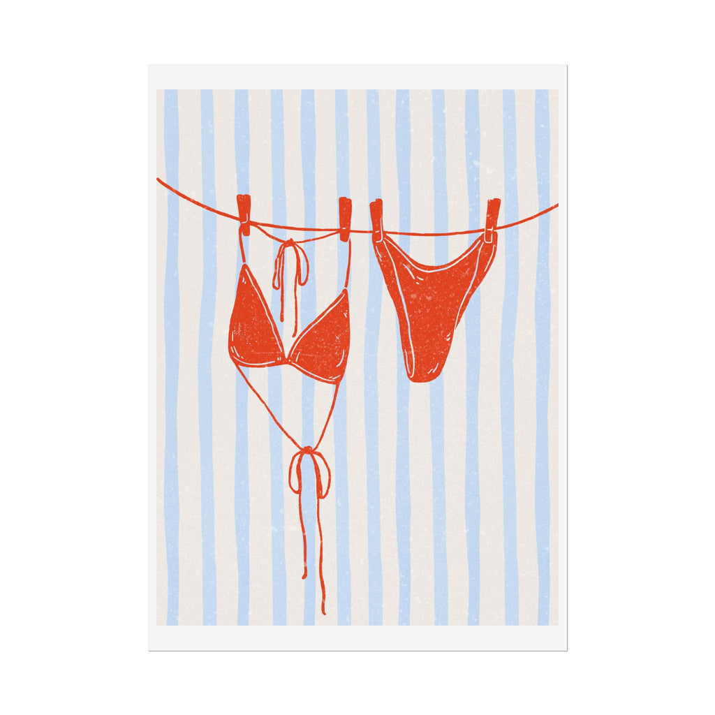 Red Bikini Wall Art  - Rolled Posters