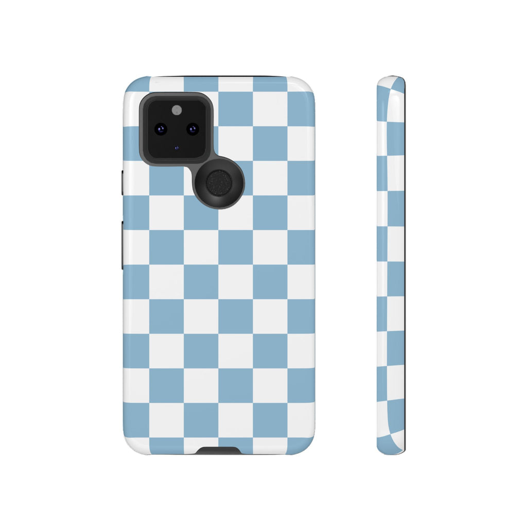 Blue Checkerboard Tough Phone Case