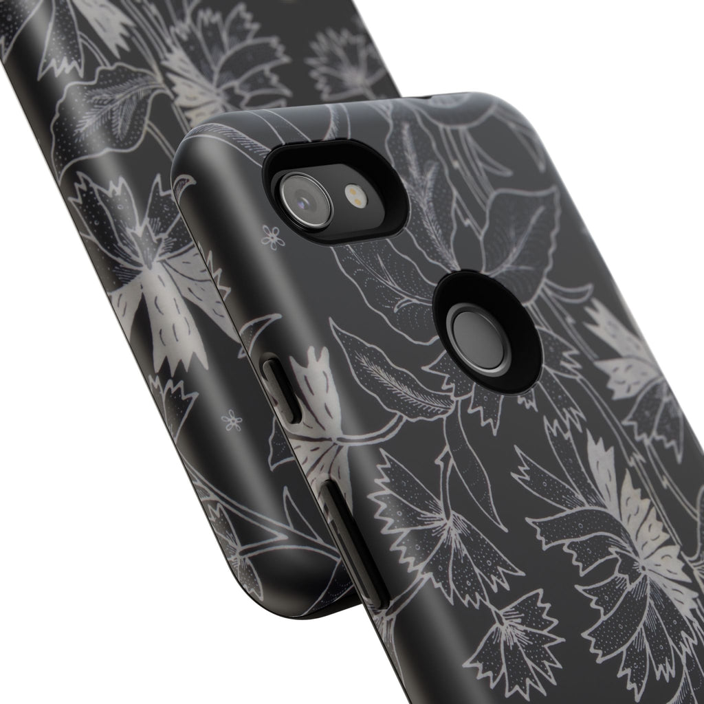 Floral Black Botanical Phone Cover