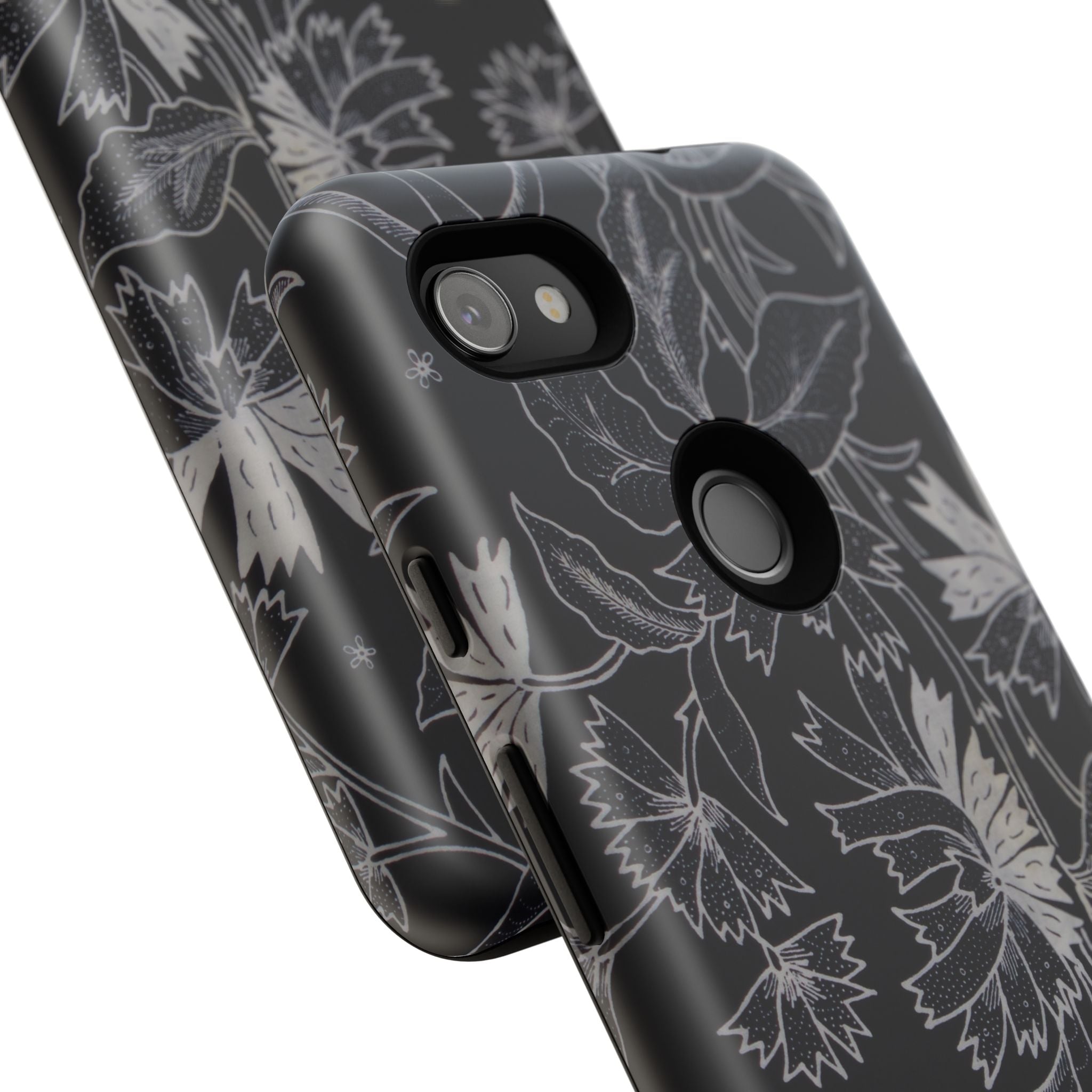 Floral Black Botanical Phone Cover