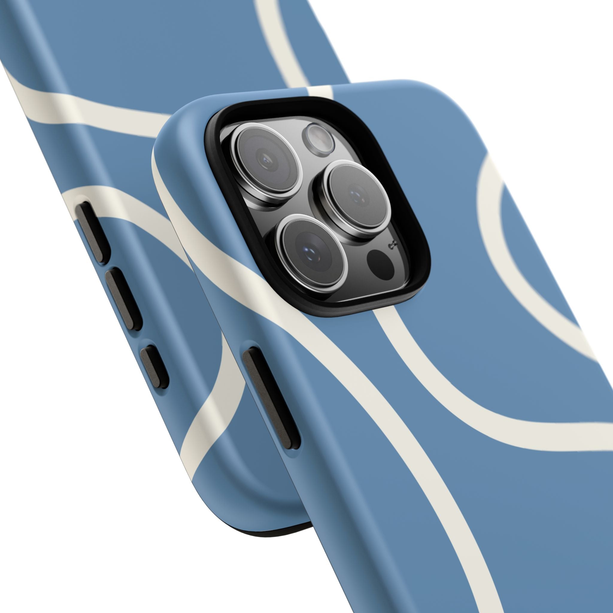 Blue Wavy Abstract Phone Case