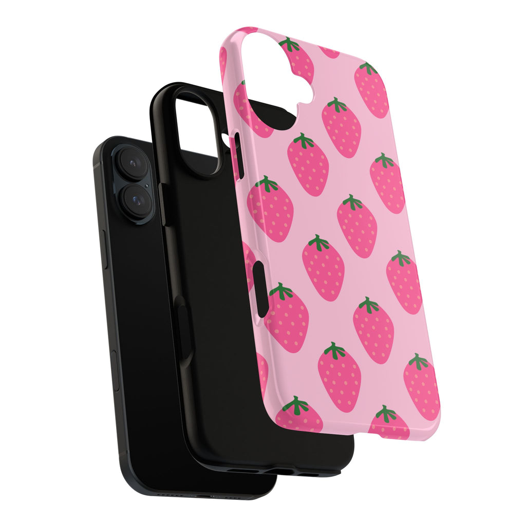 Pink Strawberry Phone Case