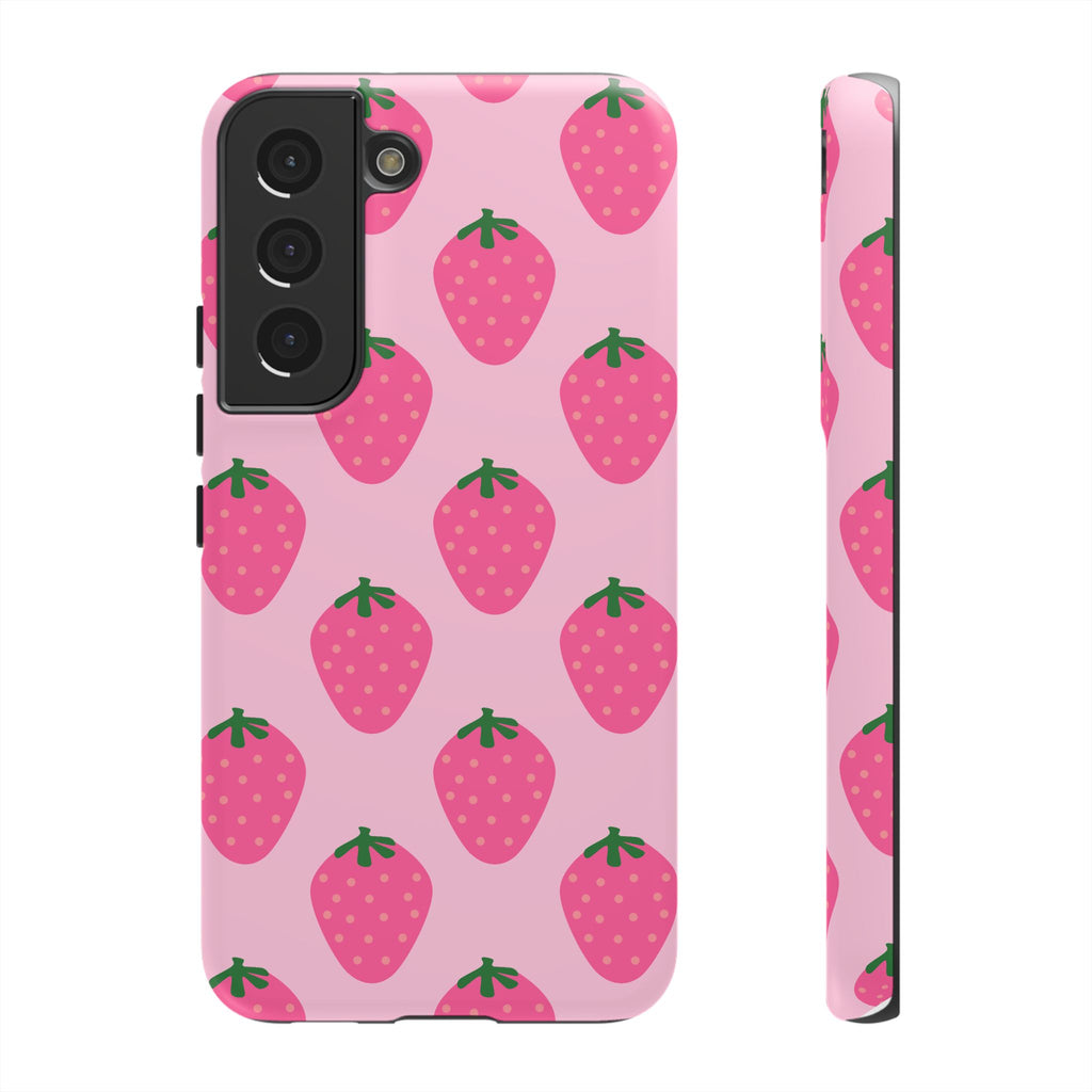 Pink Strawberry Phone Case