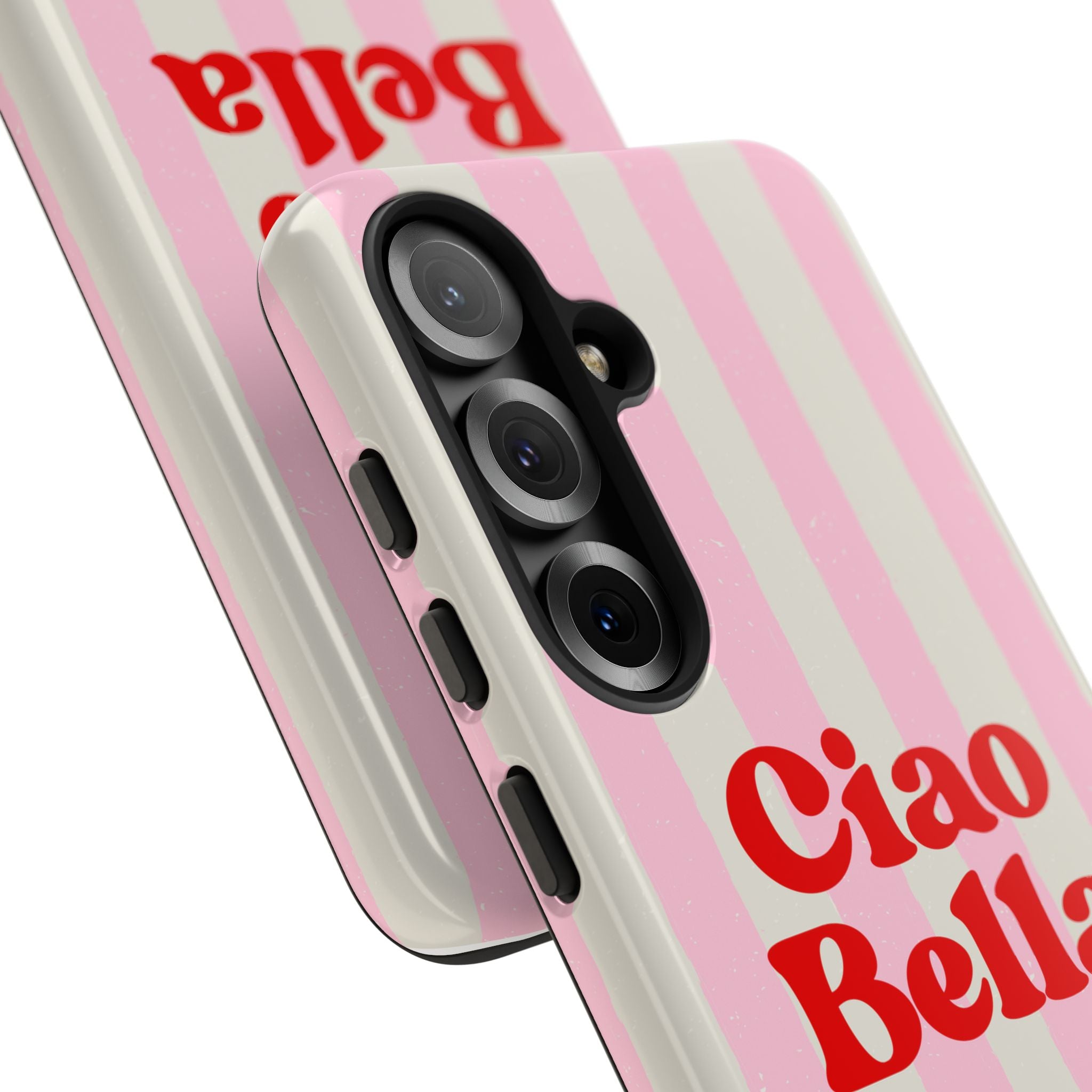 Pink Stripe Ciao Bella Phone Case