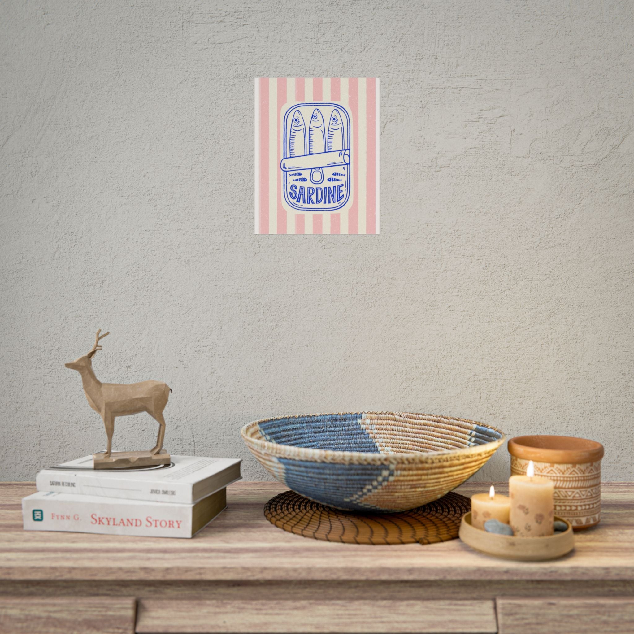 Chic Sardine Rolled Posters for Home Decor
