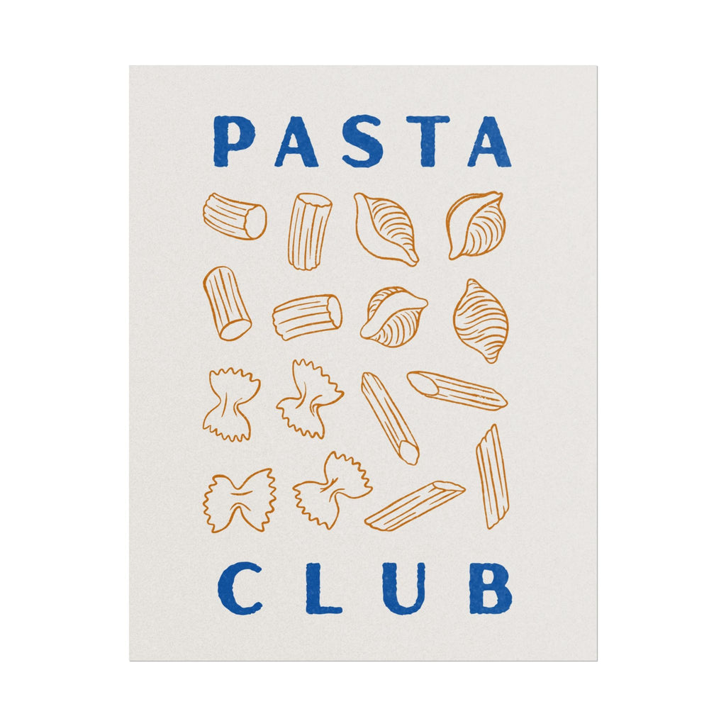 Pasta Club Rolled Poster
