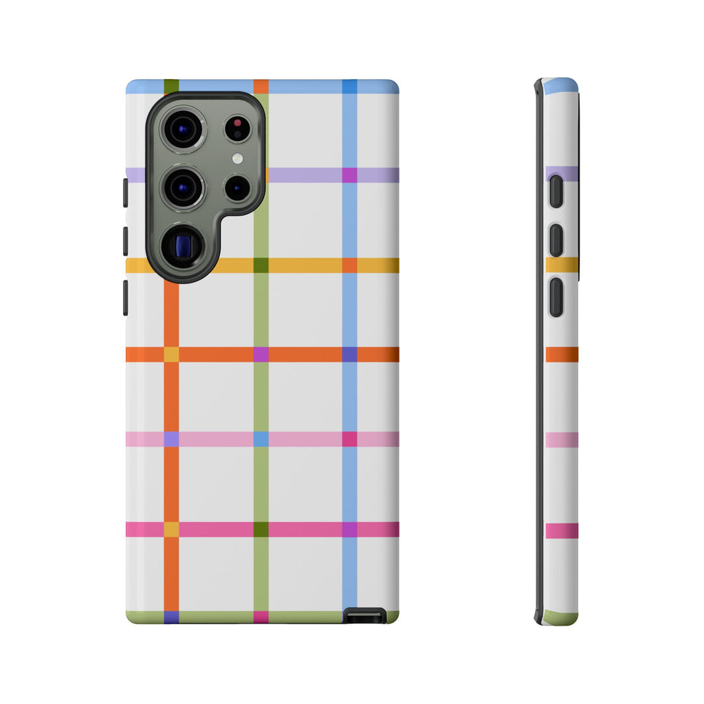 Colorful Plaid Tough Phone Case