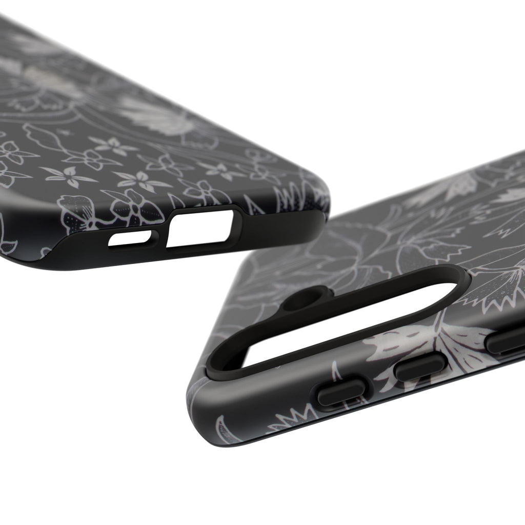 Floral Black Botanical Phone Cover
