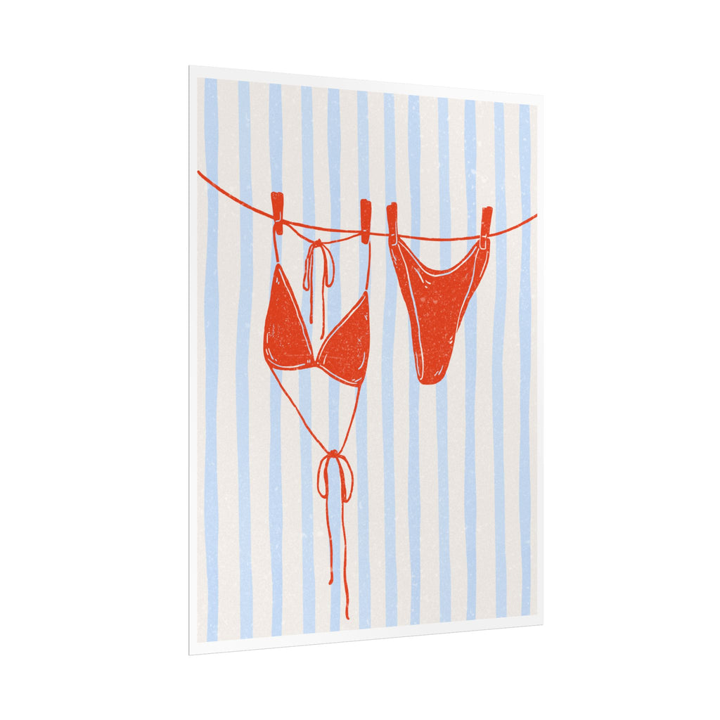Red Bikini Wall Art  - Rolled Posters