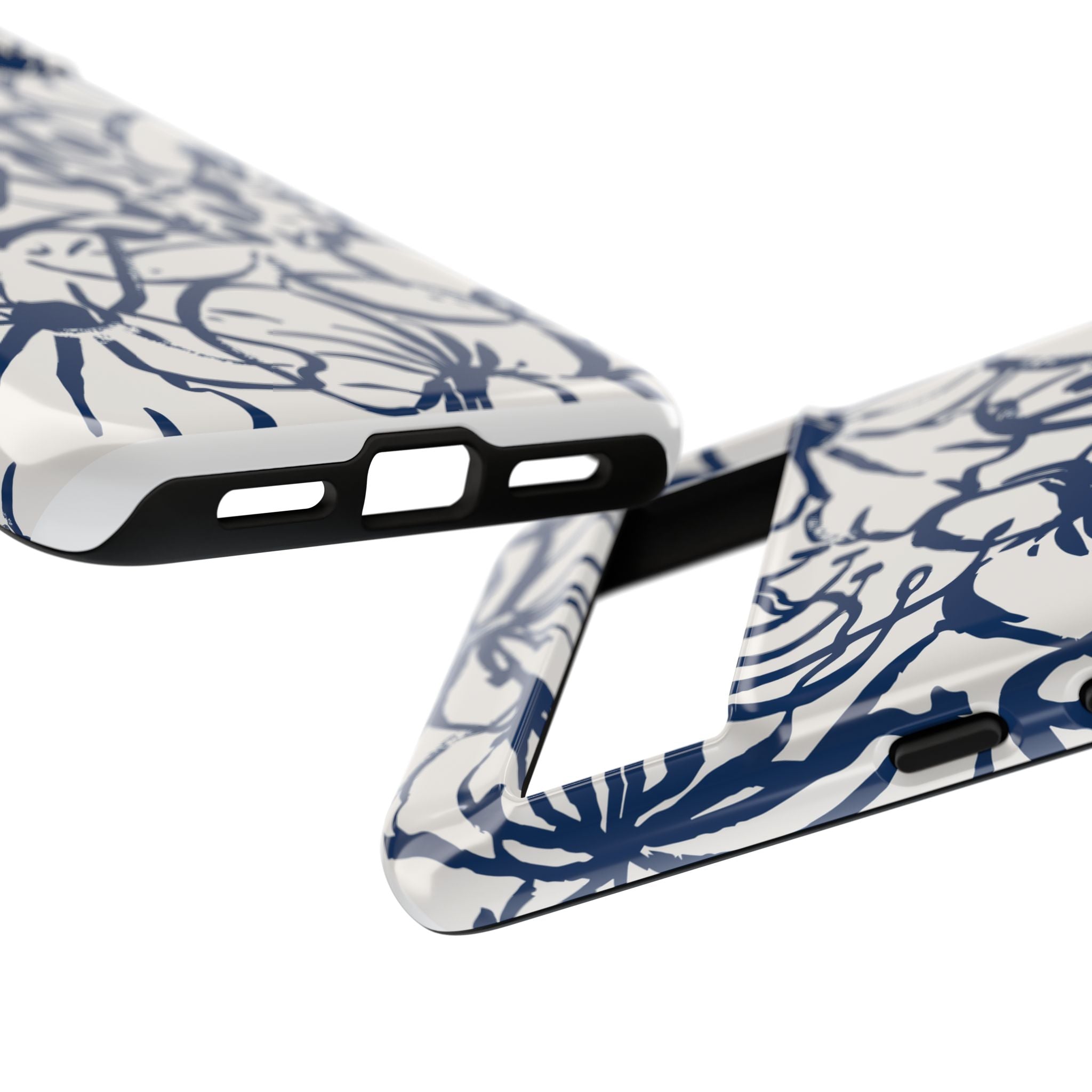 Navy Floral Phone Case