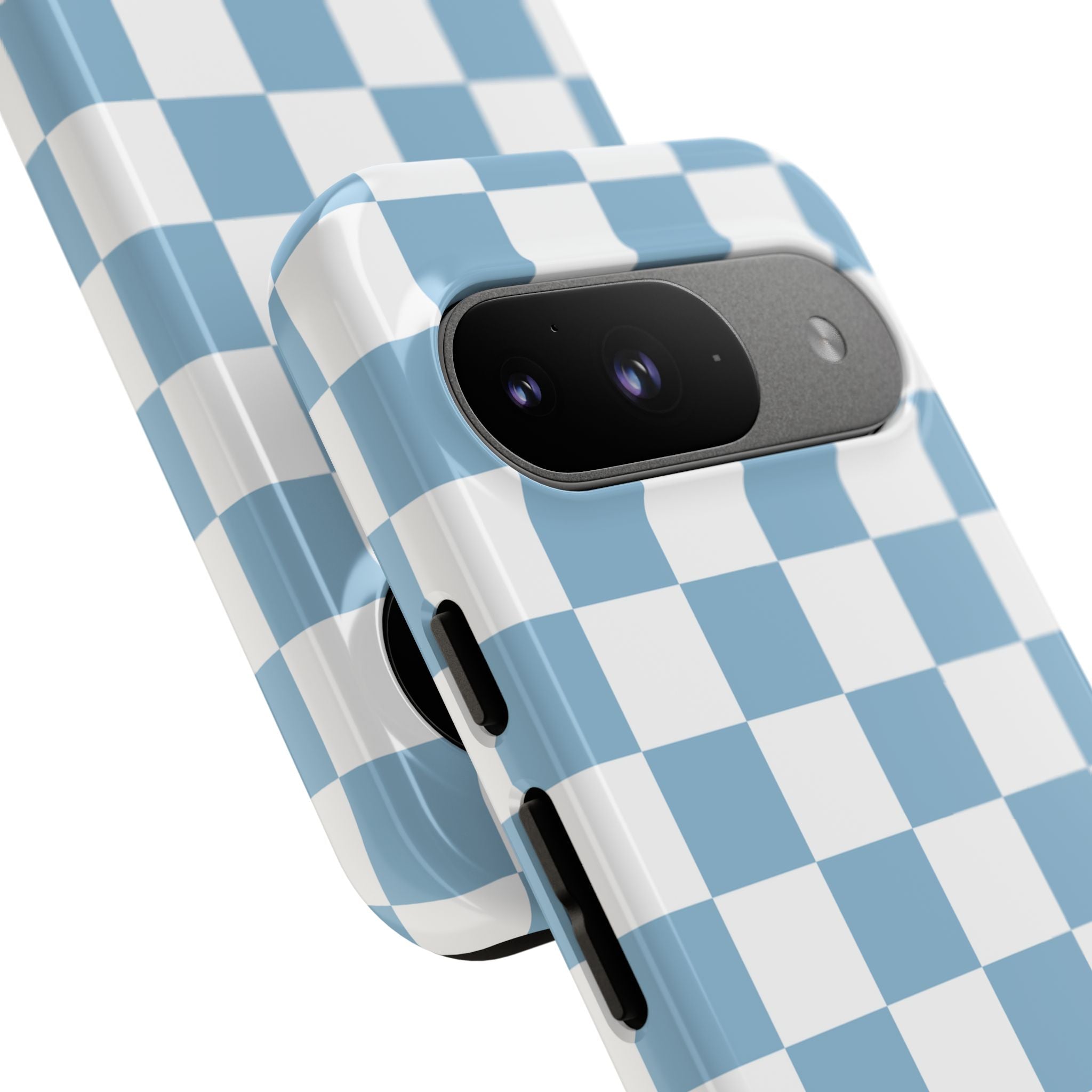 Blue Checkerboard Tough Phone Case