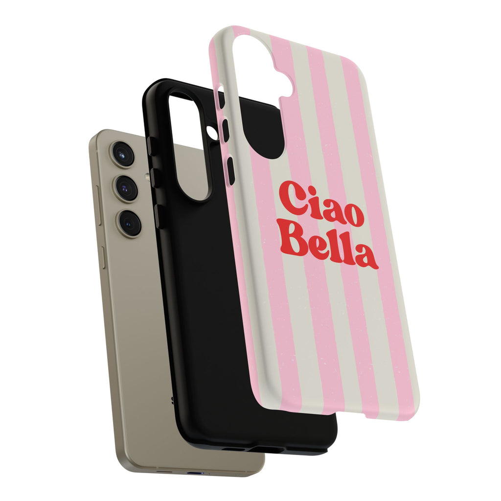 Pink Stripe Ciao Bella Phone Case