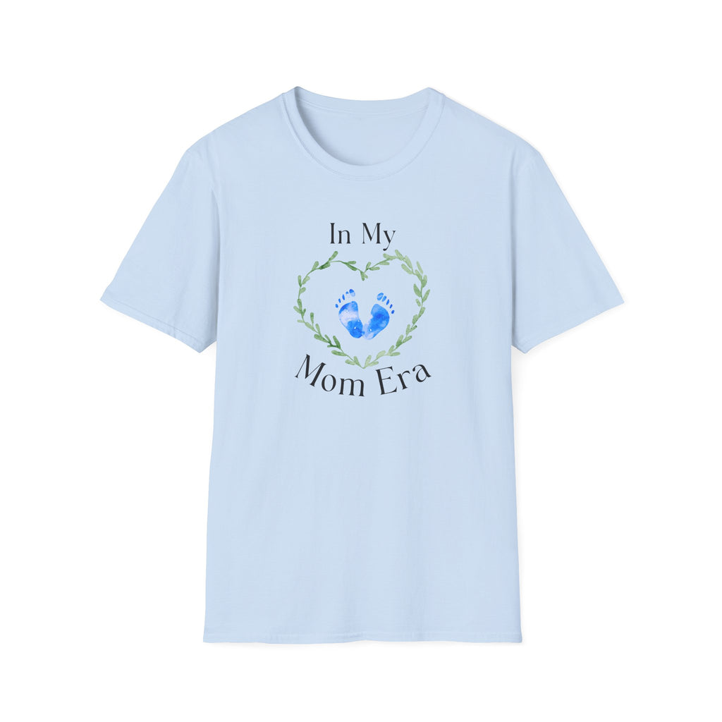 In My Mom Era Baby Footprint Tee