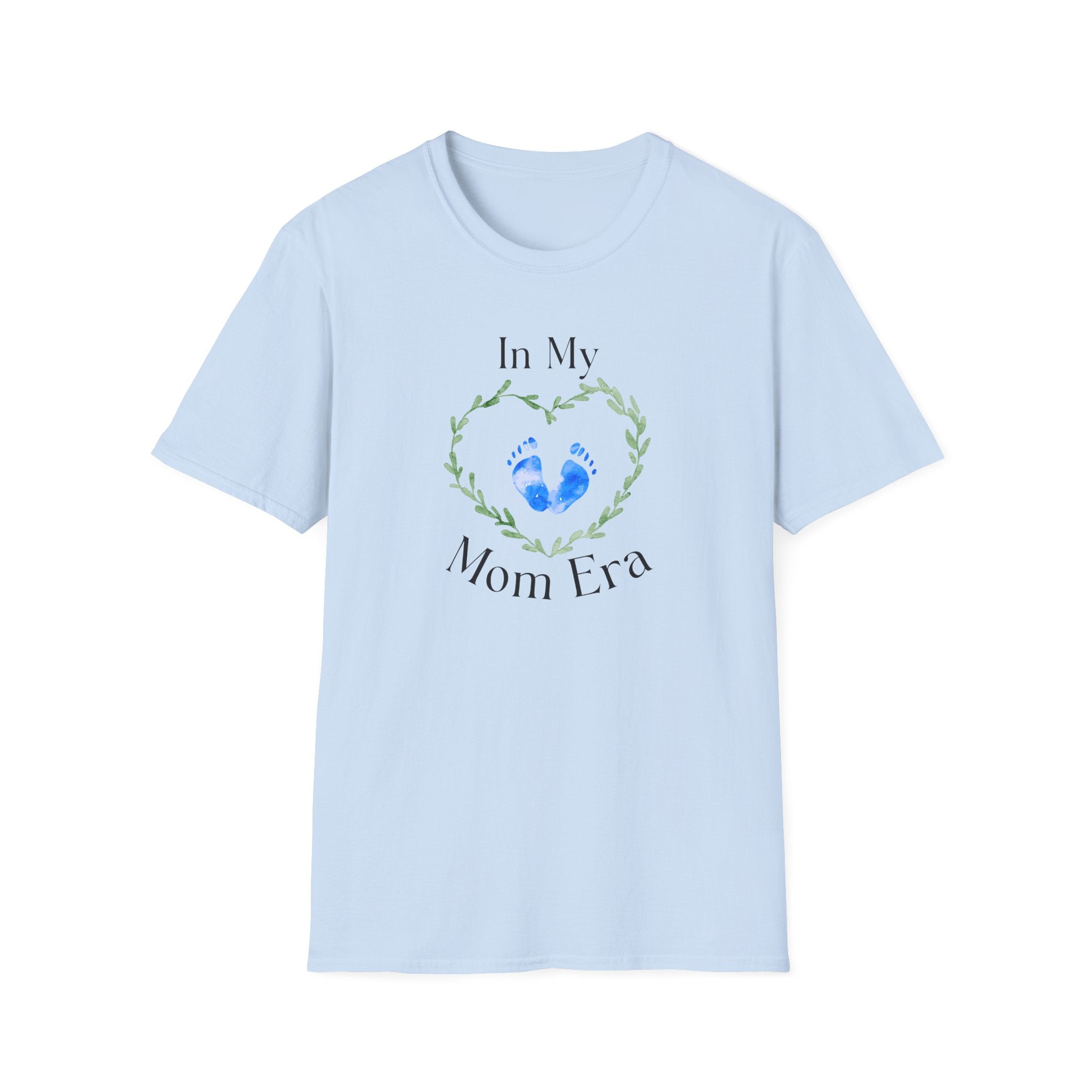 In My Mom Era Baby Footprint Tee