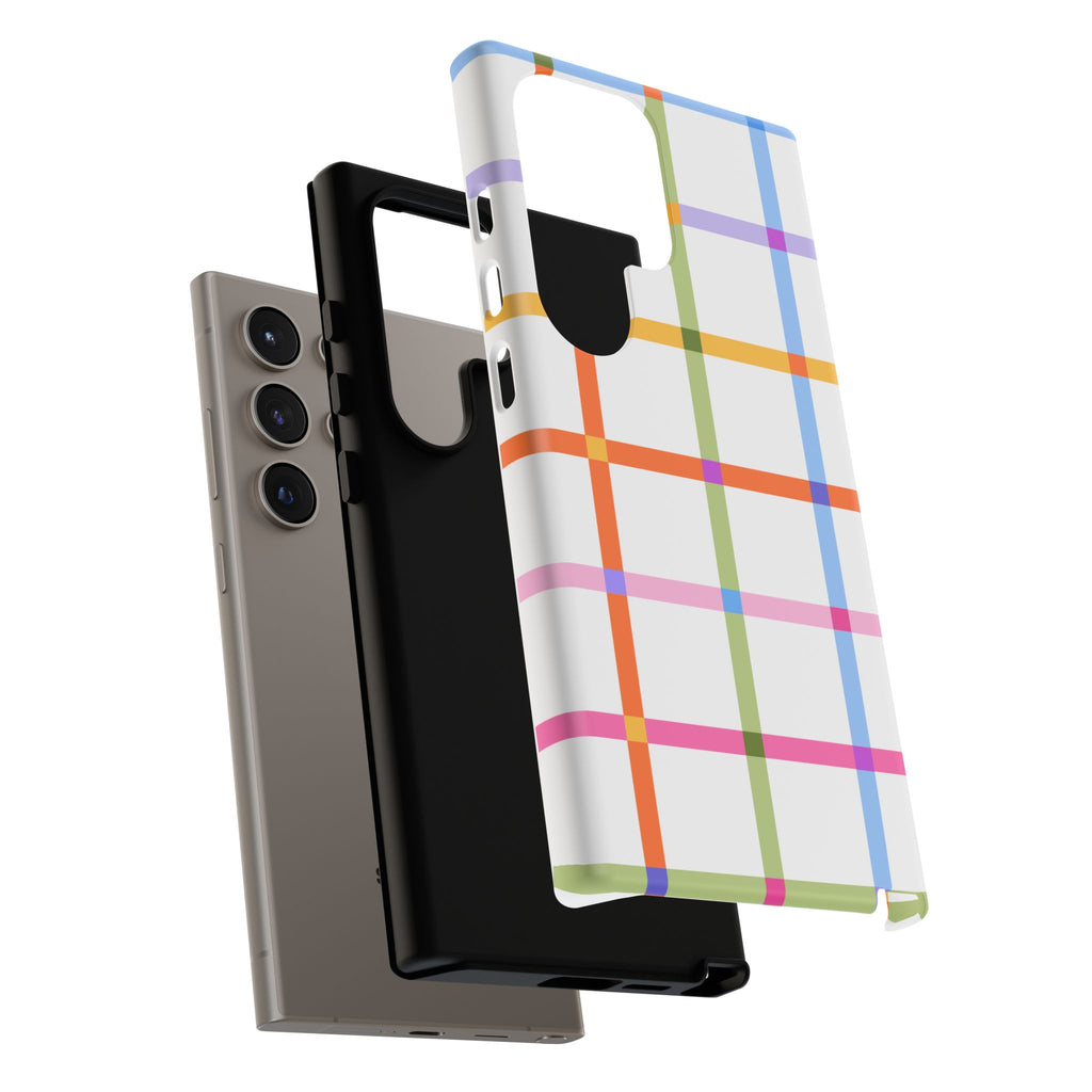 Colorful Plaid Tough Phone Case