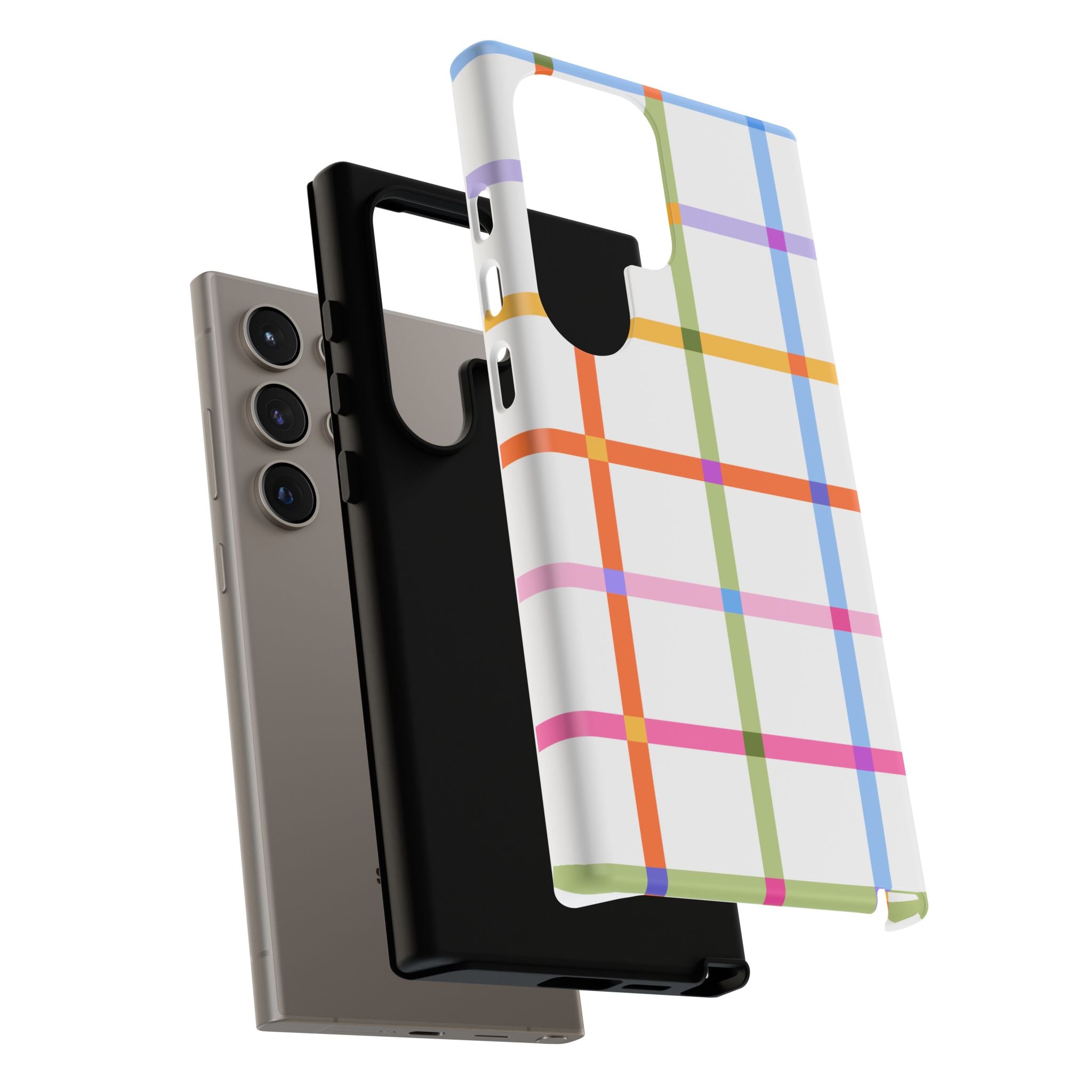 Colorful Plaid Tough Phone Case