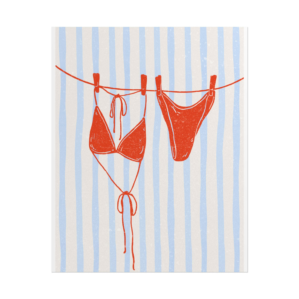 Red Bikini Wall Art  - Rolled Posters