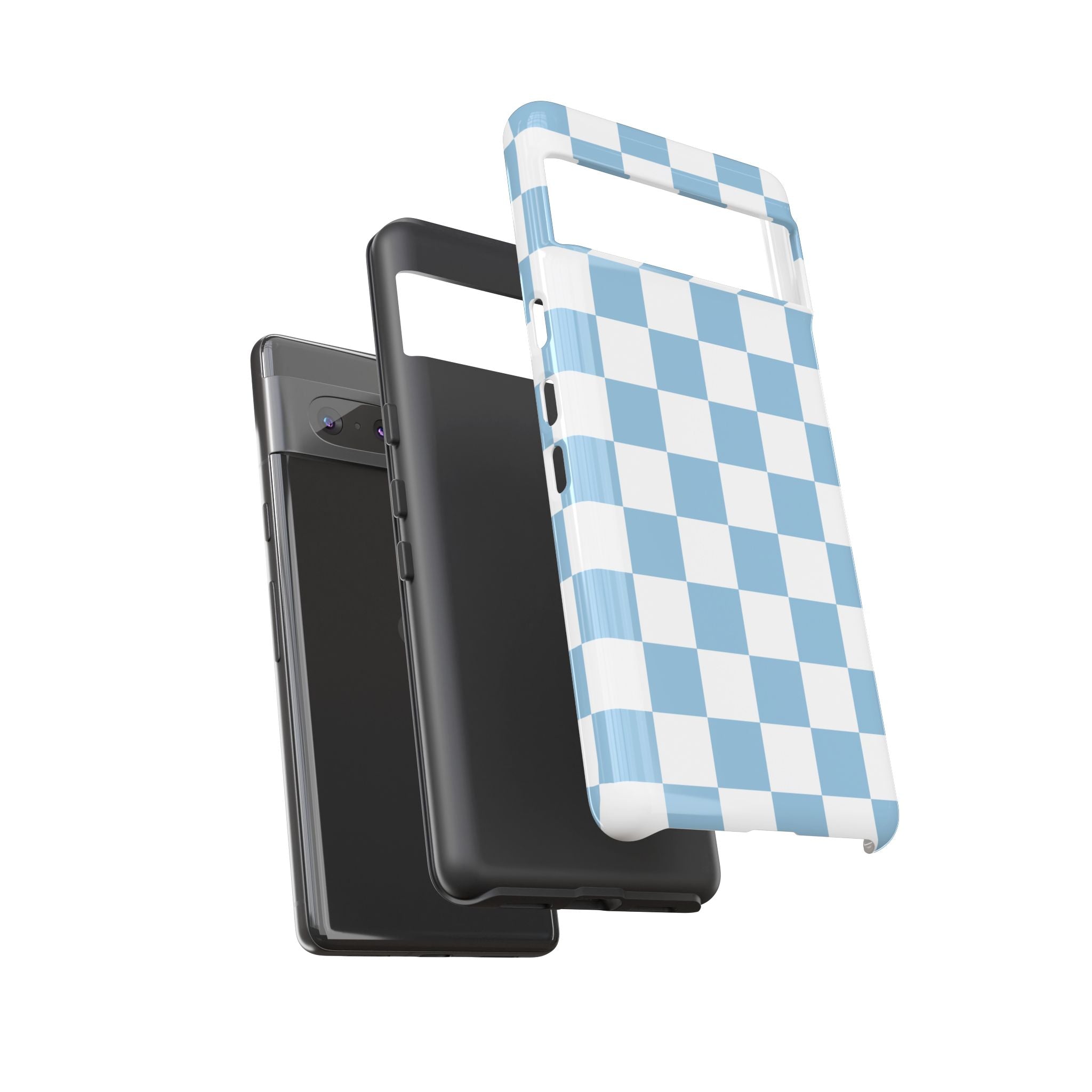 Blue Checkerboard Tough Phone Case