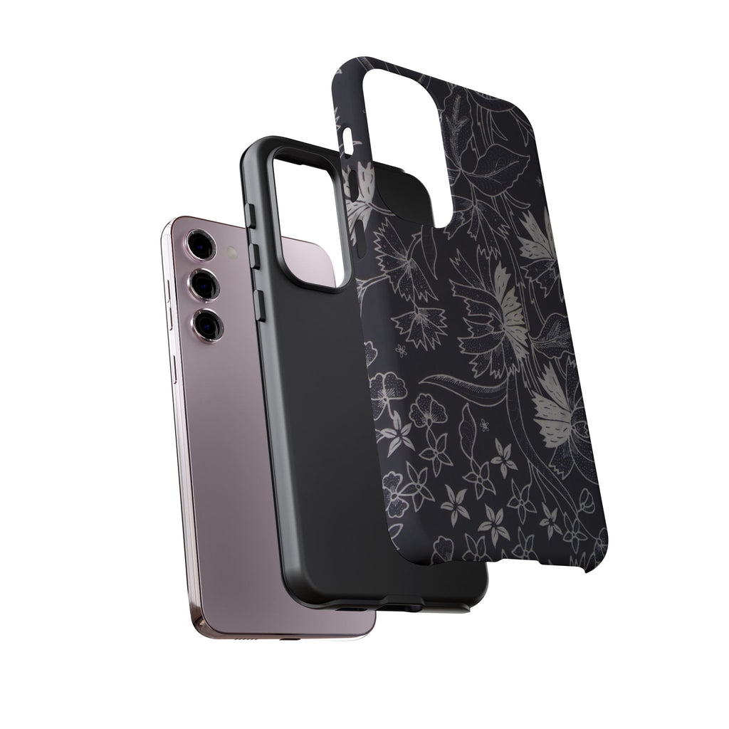Floral Black Botanical Phone Cover