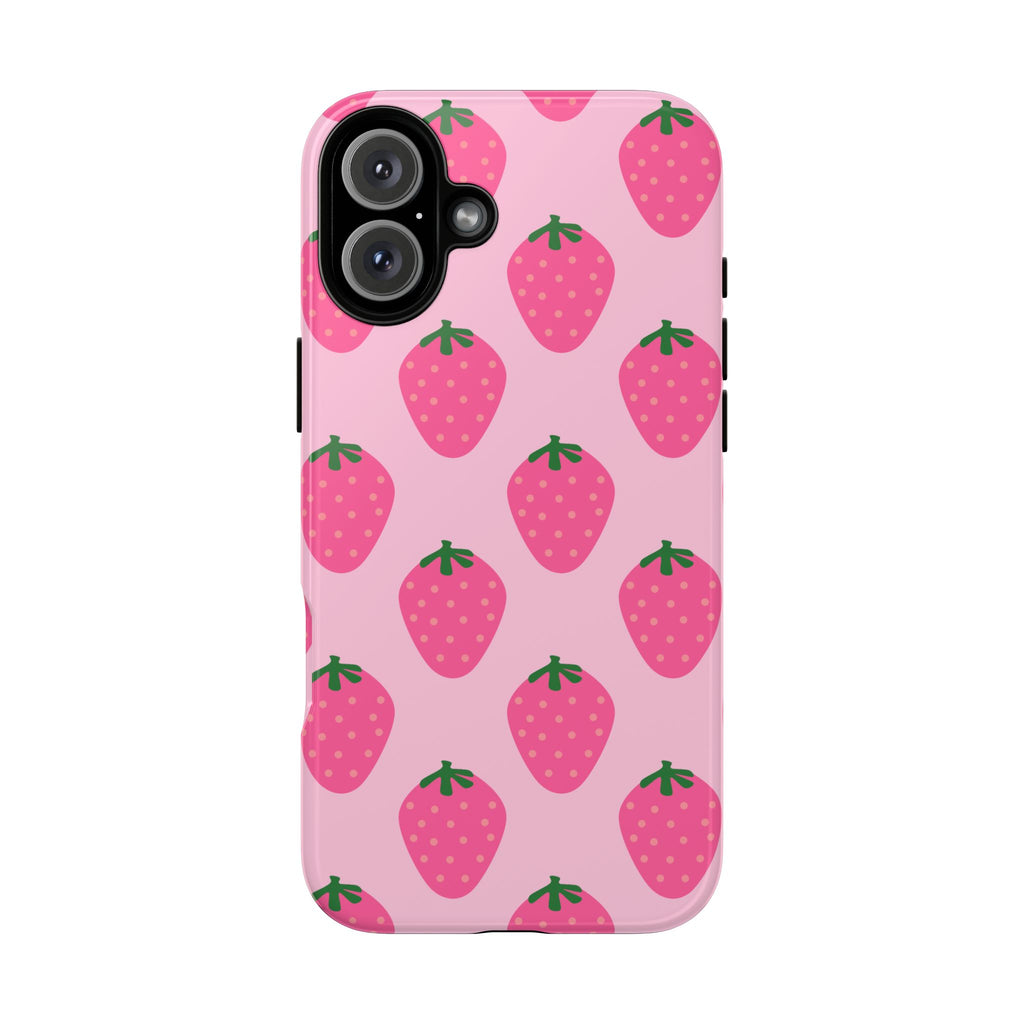 Pink Strawberry Phone Case