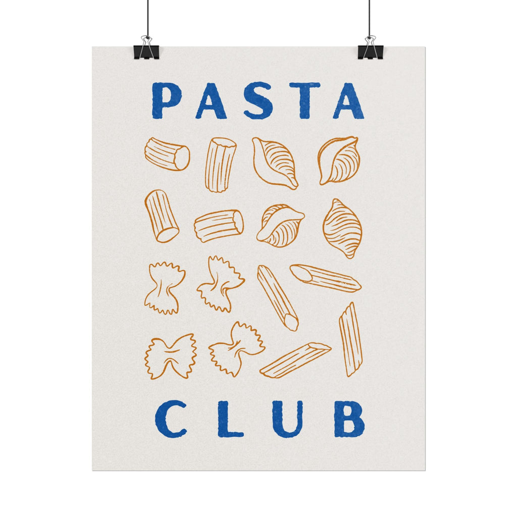 Pasta Club Rolled Poster